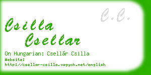 csilla csellar business card